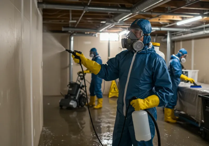 Basement Sanitization and Antimicrobial Treatment process in Coarsegold, CA